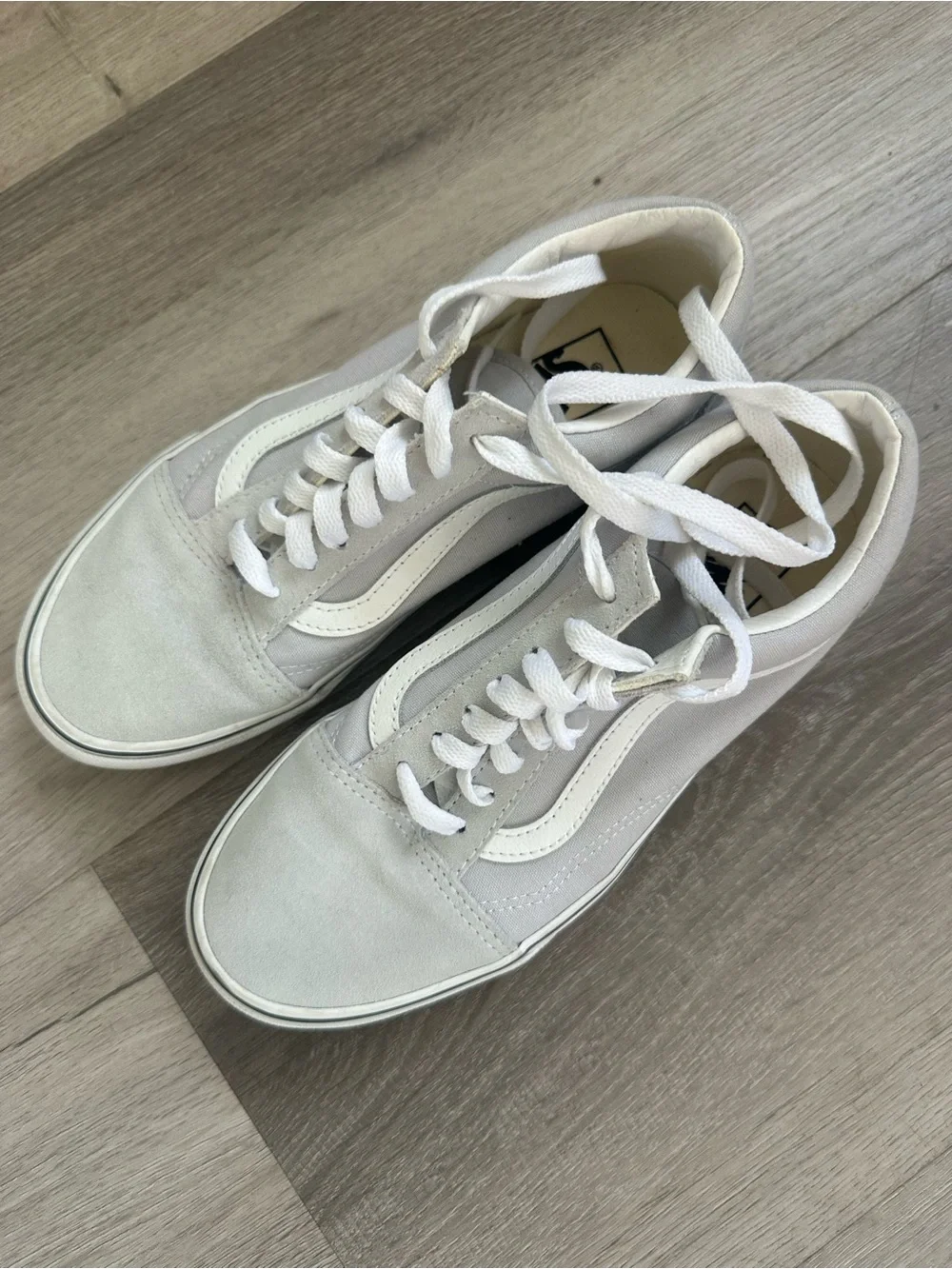 Vans Light Blue Suede Classic Old Skool Sneakers